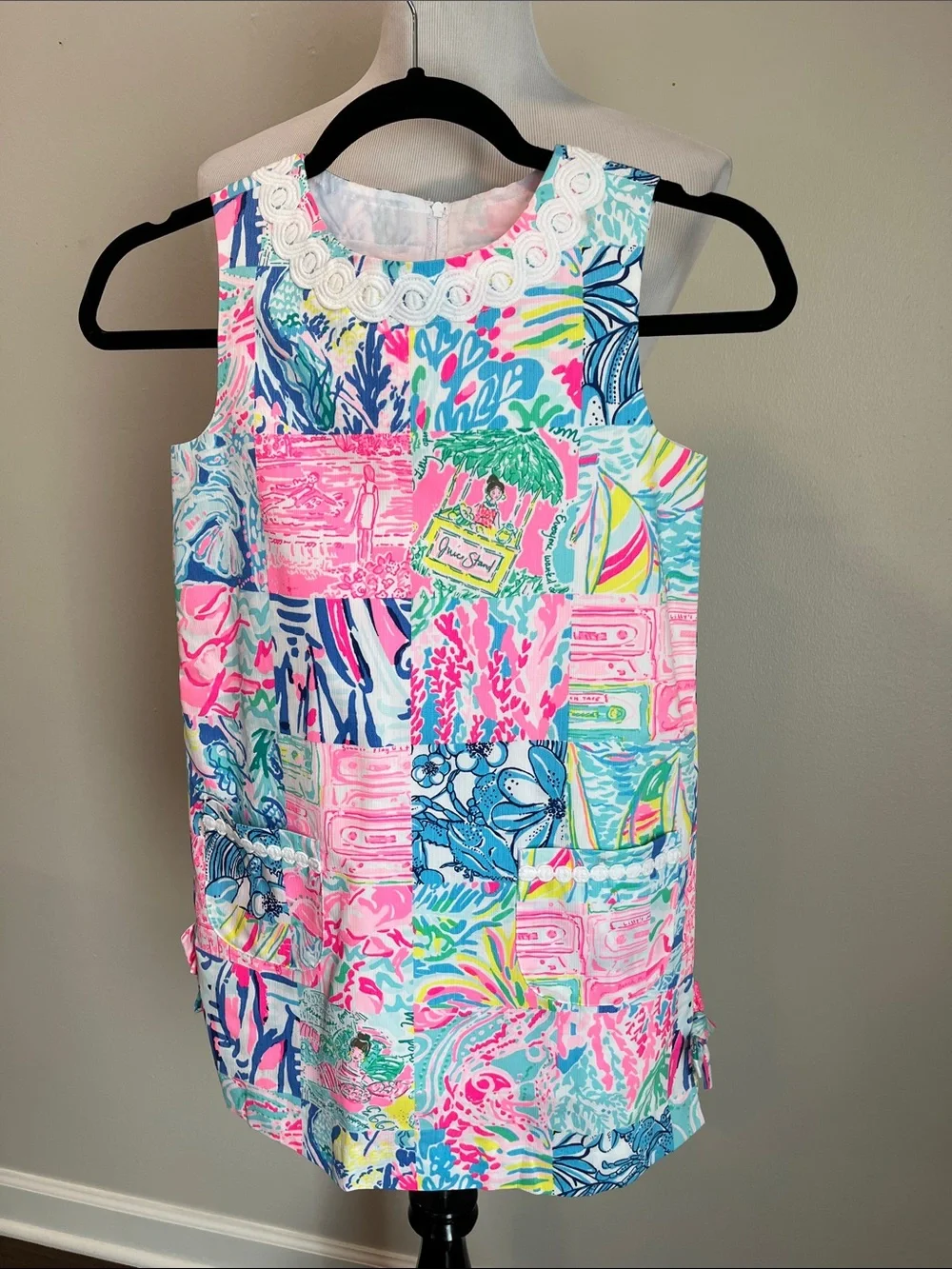 Lilly Pulitzer Girls' Multicolor Patchwork Tank Dress - Retail $58